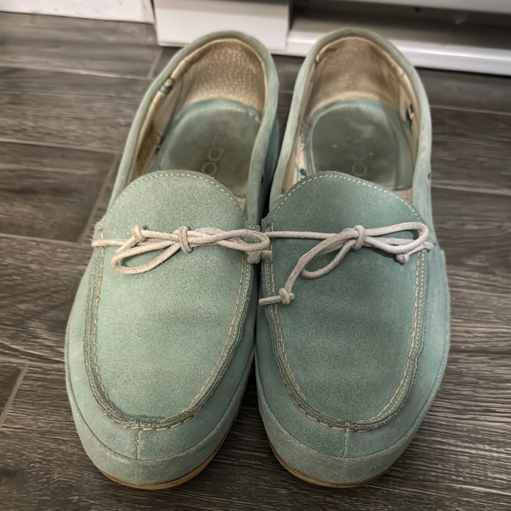 Blue Loafers Slip-Ons with Soft Suede Material